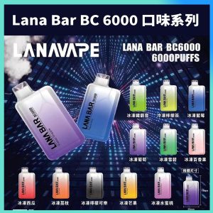 LANA Bar BC 一次性6000Puffs 拋棄式 可充電