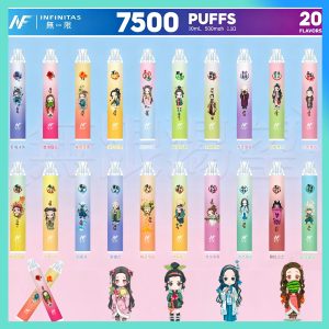 INF無限一次性7500puffs 拋棄式 新品 動漫貼紙